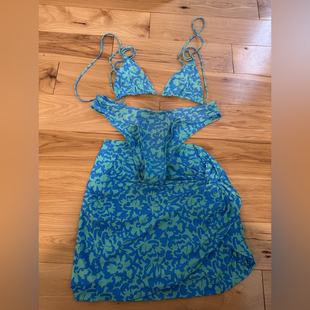 Stone Fox Swim Bikini with Skirt